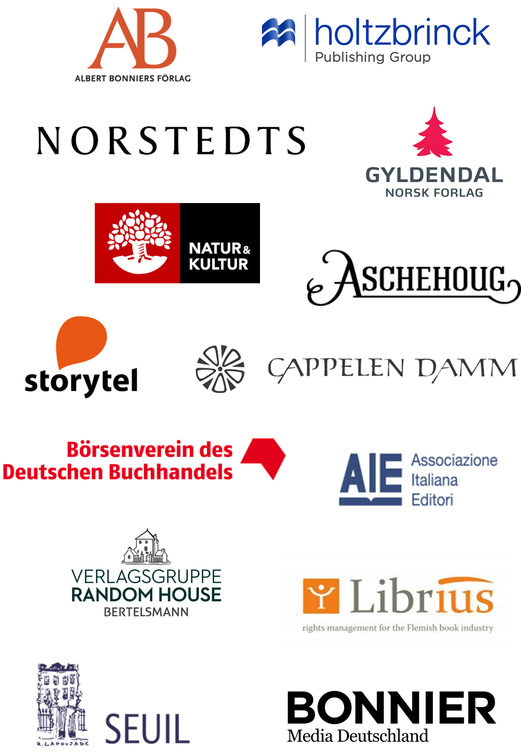 14 sponsor logos grouped