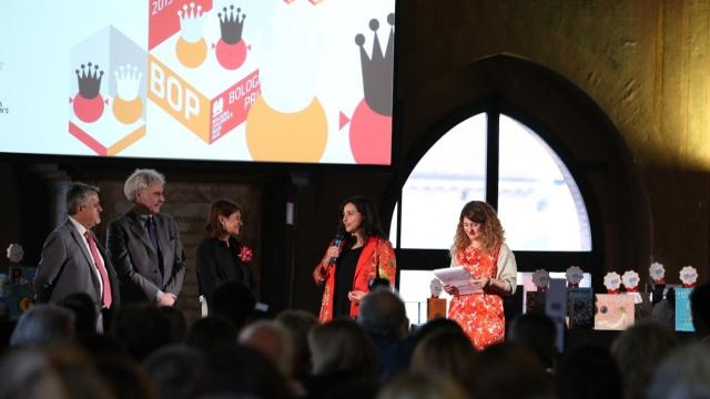 Bodour Al Qasimi speaks at the BOP Awards