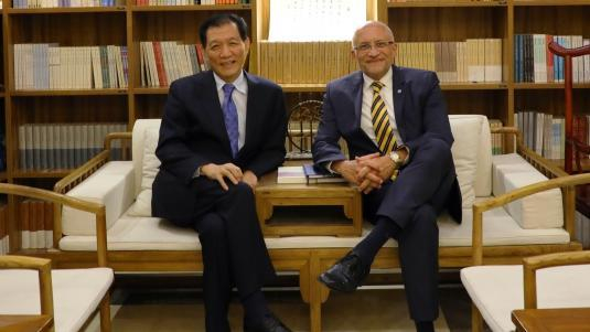 Hugo Setzer and Li Pengyi in Beijing