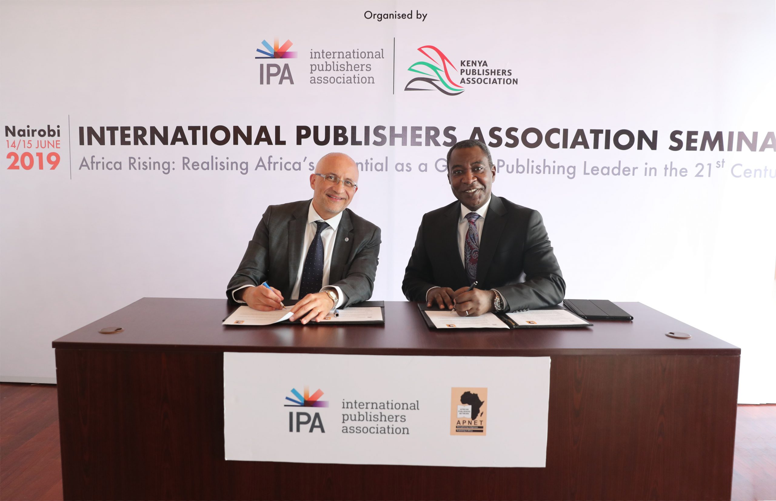 MoUs Signing IPA APNET Hugo Setzer Samuel Kolawole