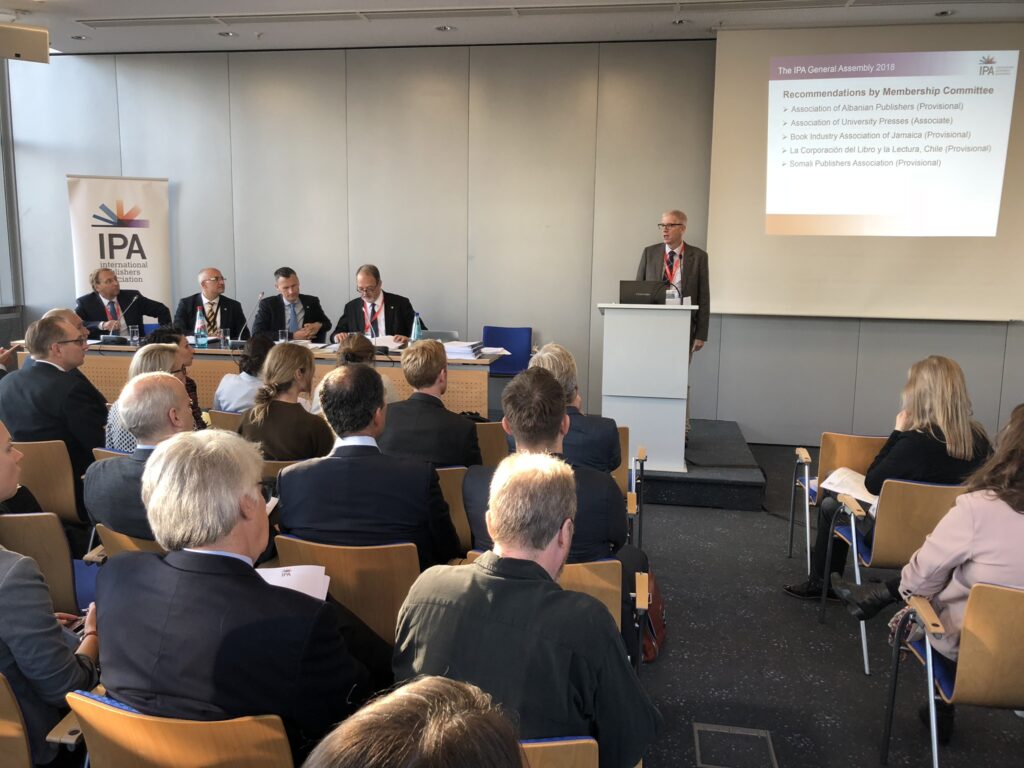 AUP's Peter Berkery speaks to the IPA GA